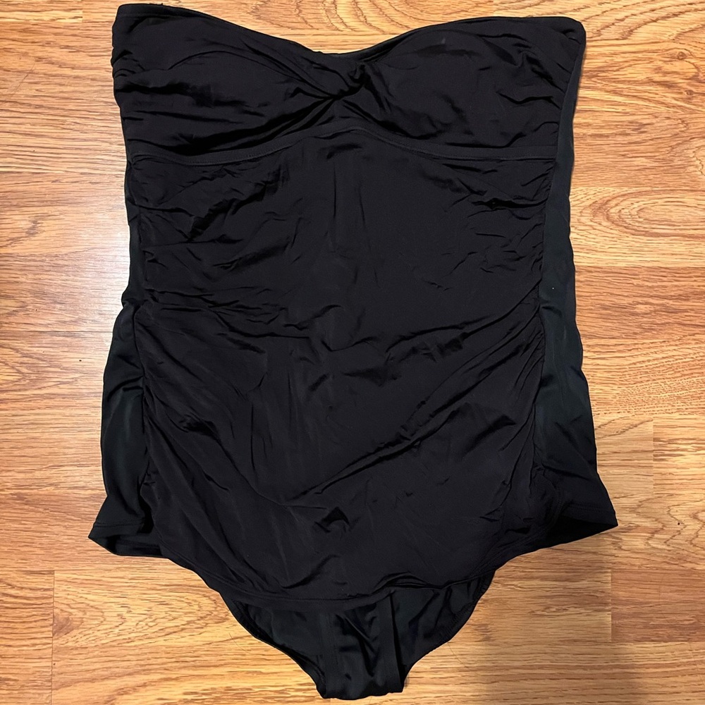 Merona Black Strapless Swimsuit